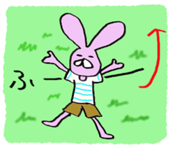 Slightly disgusting rabbit sticker #7448046