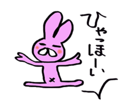 Slightly disgusting rabbit sticker #7448049