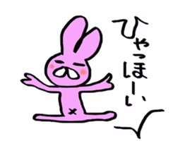 Slightly disgusting rabbit sticker #7448049