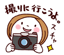 Girls and camera sticker #7448500