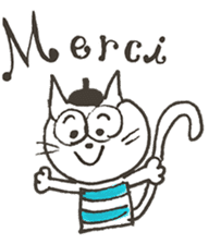 Mr. French cat (french cat) sticker #7449693
