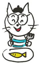 Mr. French cat (french cat) sticker #7449709
