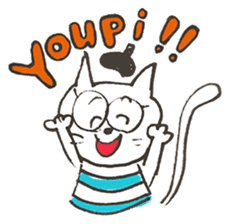 Mr. French cat (french cat) sticker #7449712