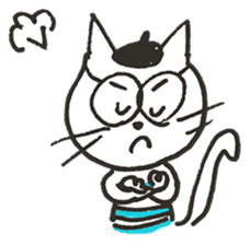 Mr. French cat (french cat) sticker #7449717