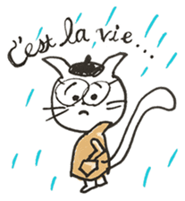 Mr. French cat (french cat) sticker #7449718