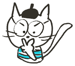 Mr. French cat (french cat) sticker #7449720