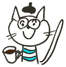 Mr. French cat (french cat) sticker #7449725