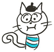 Mr. French cat (french cat) sticker #7449726