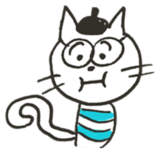 Mr. French cat (french cat) sticker #7449726