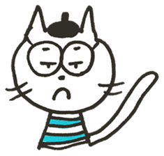 Mr. French cat (french cat) sticker #7449727