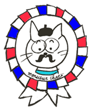 Mr. French cat (french cat) sticker #7449730