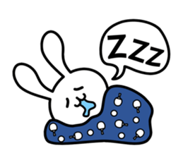 table tennis of white rabbit sticker #7450290