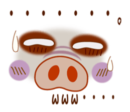 Smiley of a pig sticker #7450355