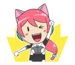 Yura The Police Cat Girl sticker #7451292