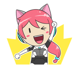 Yura The Police Cat Girl sticker #7451292