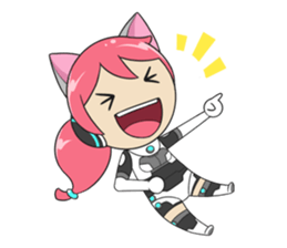 Yura The Police Cat Girl sticker #7451293