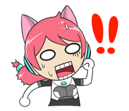 Yura The Police Cat Girl sticker #7451296