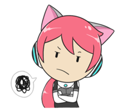 Yura The Police Cat Girl sticker #7451313