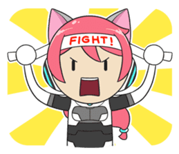 Yura The Police Cat Girl sticker #7451325
