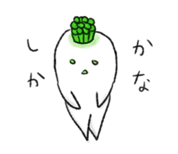 Japanese white radish 2 sticker #7452541
