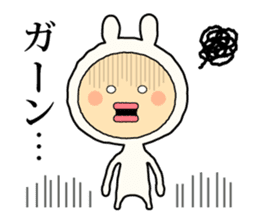 Henteko-rabbit sticker #7452624