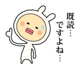 Henteko-rabbit sticker #7452629