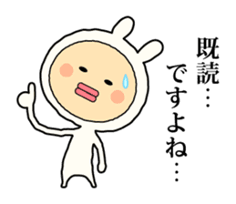 Henteko-rabbit sticker #7452629
