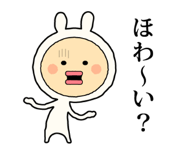 Henteko-rabbit sticker #7452630