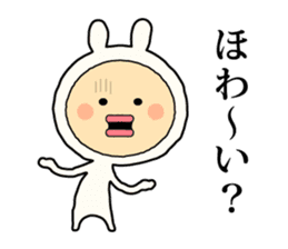 Henteko-rabbit sticker #7452630
