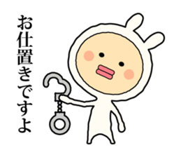 Henteko-rabbit sticker #7452641
