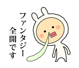 Henteko-rabbit sticker #7452643