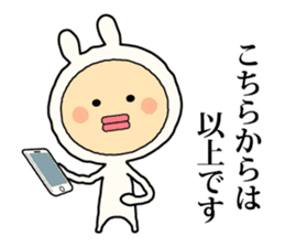 Henteko-rabbit sticker #7452645