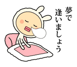Henteko-rabbit sticker #7452651