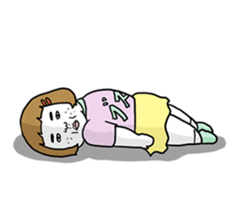 Ugly but charming woman. sticker #7453183