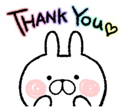 Frequently used words rabbit sticker #7453502
