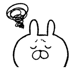 Frequently used words rabbit sticker #7453520