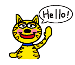 Mr.Tiger of a cat sticker #7453937