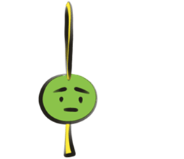 funny Three Colored Dumplings(eng) sticker #7454218