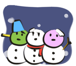 funny Three Colored Dumplings(eng) sticker #7454226