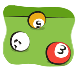 funny Three Colored Dumplings(eng) sticker #7454242