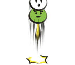 funny Three Colored Dumplings(eng) sticker #7454250