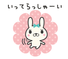 Girly rabbit sticker #7454945