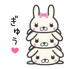 Girly rabbit sticker #7454950