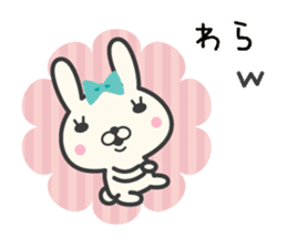 Girly rabbit sticker #7454967