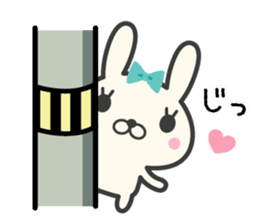 Girly rabbit sticker #7454969