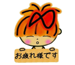 RETTSUGO! AIKO,5 (the respect language) sticker #7455333