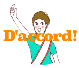 girls around 40s....? in french sticker #7455747