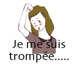 girls around 40s....? in french sticker #7455748