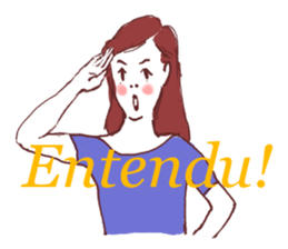 girls around 40s....? in french sticker #7455764