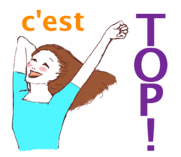 girls around 40s....? in french sticker #7455768